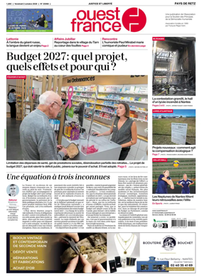 Cover of Ouest France (Pornic / Pays de Retz)