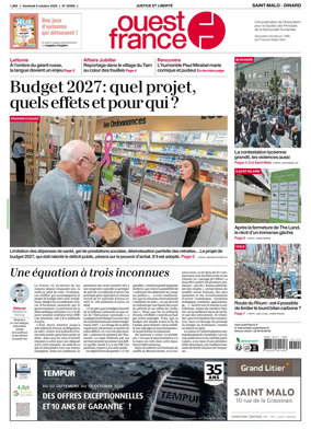 Cover of Ouest France (Saint-Malo)