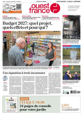 Cover of Ouest France (Saint-Nazaire La Baule Guerande)
