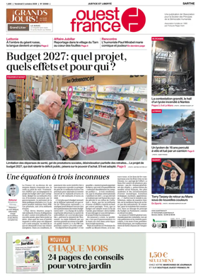 Cover of Ouest France (Sarthe)