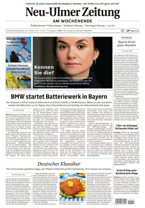 Cover of Neu-Ulmer Zeitung