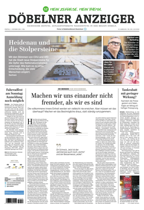 Cover of Sachsische Zeitung (Dobeln)
