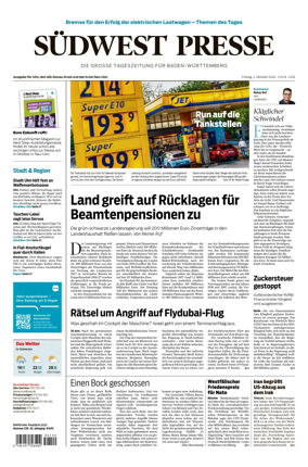 Cover of Sudwest Presse