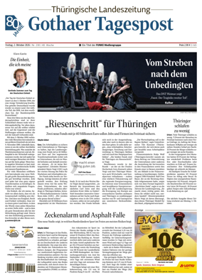 Cover of Thuringische Landeszeitung (Gotha)