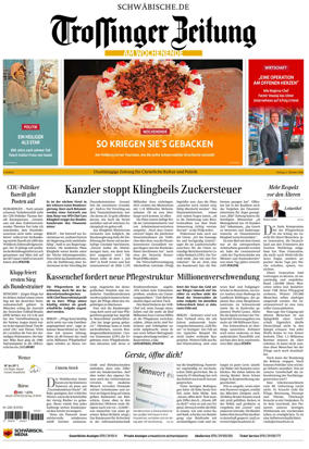 Cover of Trossinger Zeitung
