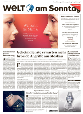 Cover of Welt am Sonntag