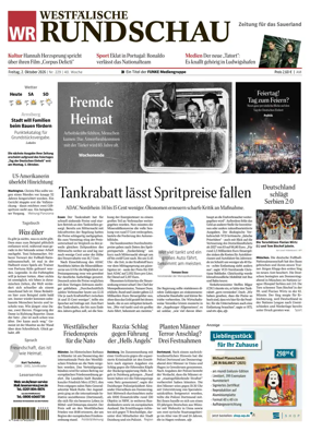 Cover of Westfalische Rundschau (Arnsberg)