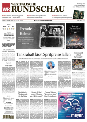Cover of Westfalische Rundschau (Siegen)