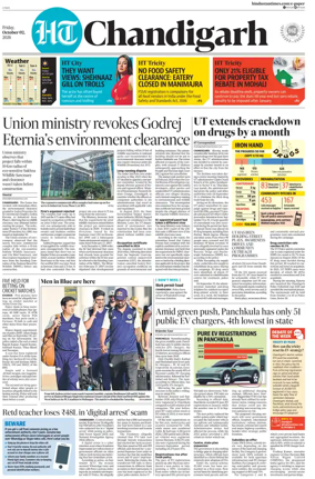 Cover of Hindustan Times (Chandigarh) - Live
