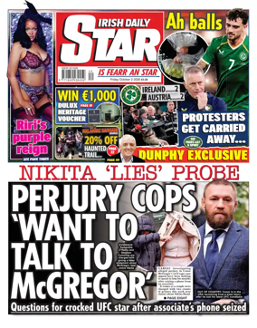 Cover of Irish Daily Star