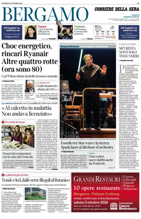 Cover of Corriere della Sera (Bergamo)