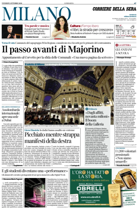 Cover of Corriere della Sera (Milano)