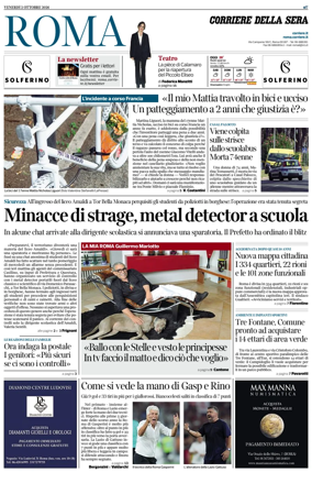 Cover of Corriere della Sera (Roma)