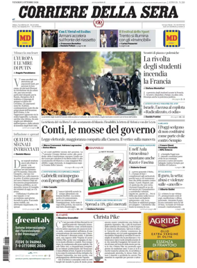 Cover of Corriere della Sera