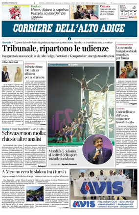 Cover of Corriere dell'Alto Adige