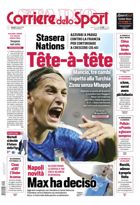 Cover of Corriere dello Sport