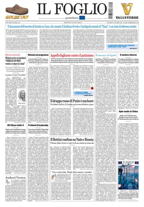 Cover of Il Foglio Quotidiano