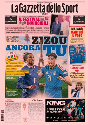 Cover of La Gazzetta dello Sport