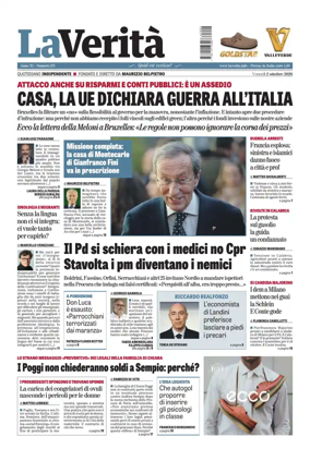 Cover of La Verita (Italia)