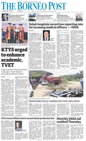 Cover of The Borneo Post (Sabah)