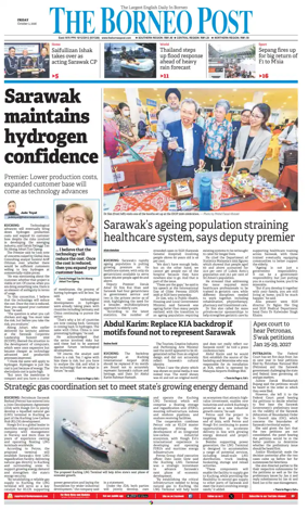 Cover of The Borneo Post (Sarawak)