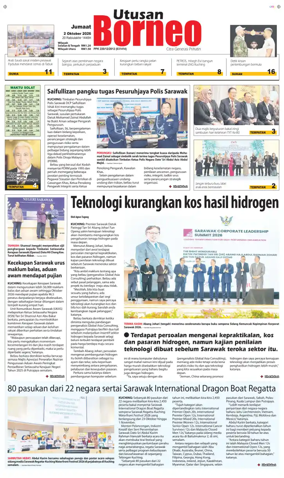 Cover of Utusan Borneo (Sarawak)