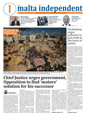 Cover of Malta Independent