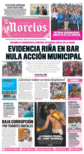 Cover of Diario de Morelos