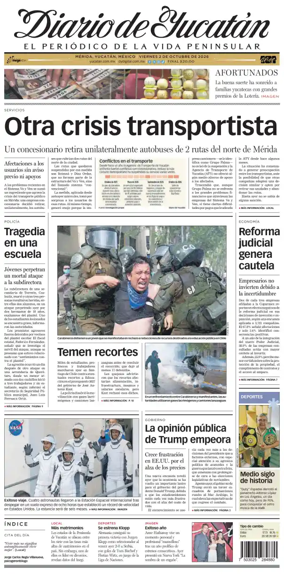 Cover of Diario de Yucatan