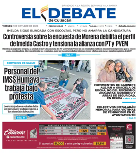 Cover of El Debate de Culiacan