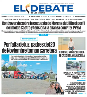Cover of El Debate de Los Mochis