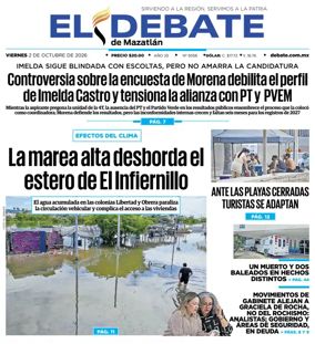 Cover of El Debate de Mazatlan