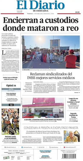 Cover of El Diario de Chihuahua