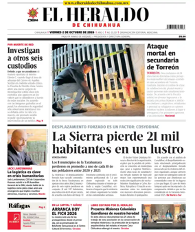 Cover of El Heraldo de Chihuahua