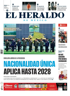 Cover of El Heraldo de Mexico