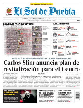 Cover of El Sol de Puebla