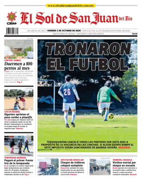 Cover of El Sol de San Juan del Rio