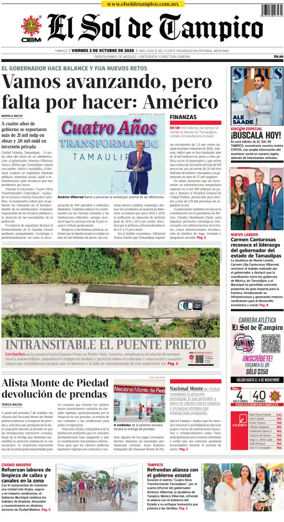 Cover of El Sol de Tampico