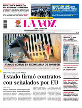Cover of La Voz de la Frontera