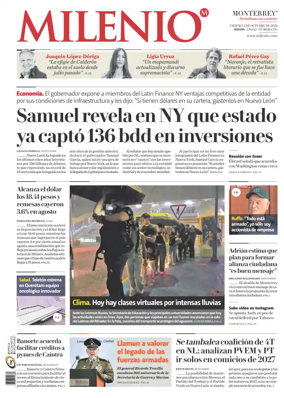 Cover of Milenio Monterrey