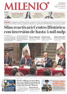 Cover of Milenio Puebla