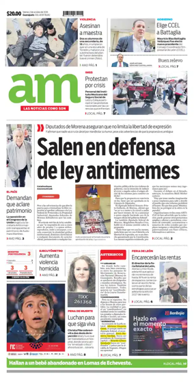 Cover of Periodico AM (Leon)