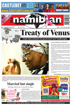 Cover of The Namibian
