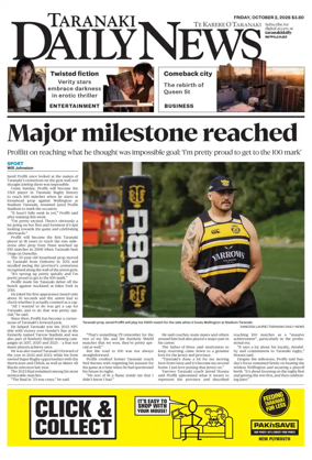 Cover of Taranaki Daily News