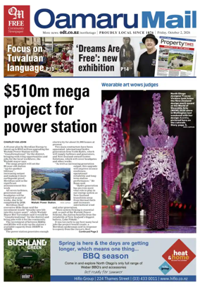 Cover of The Oamaru Mail
