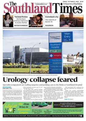 Cover of The Southland Times