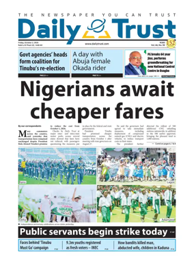 Cover of Daily Trust