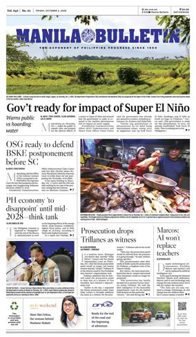 Cover of Manila Bulletin