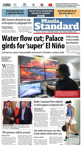 Cover of Manila Standard