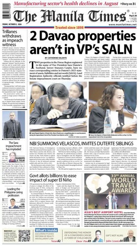 Cover of The Manila Times